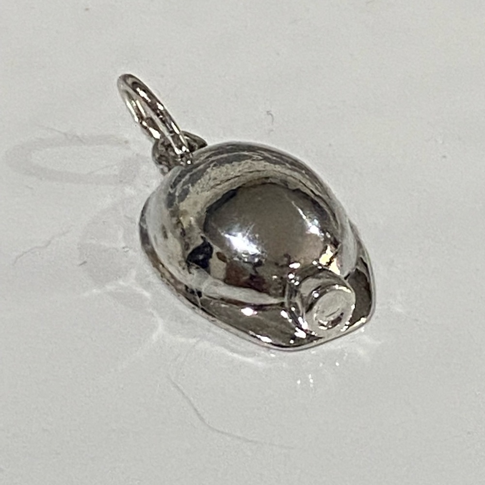 Sterling Silver miners hat charm